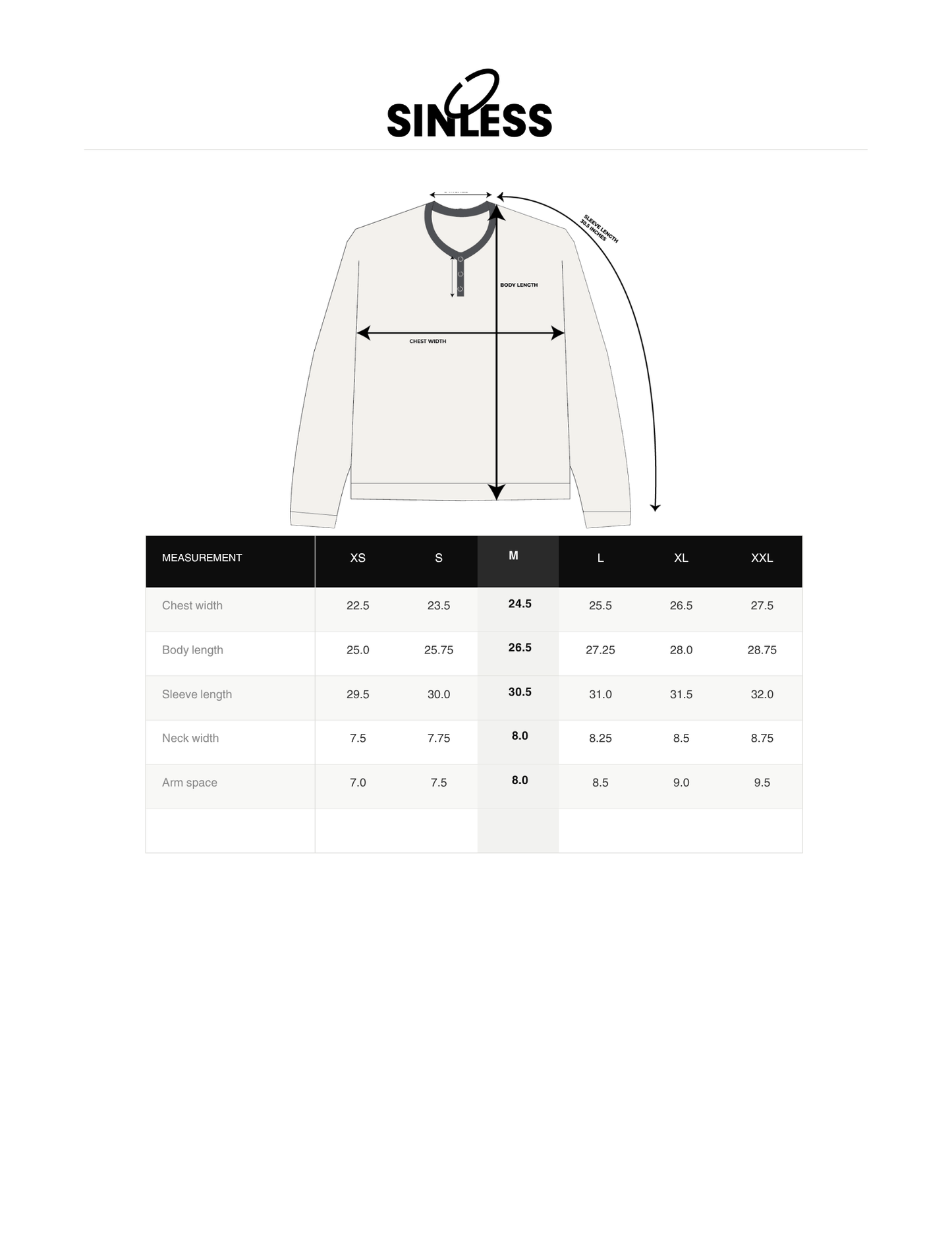 'JOHN' CONTRAST HENLEY LONGSLEEVE