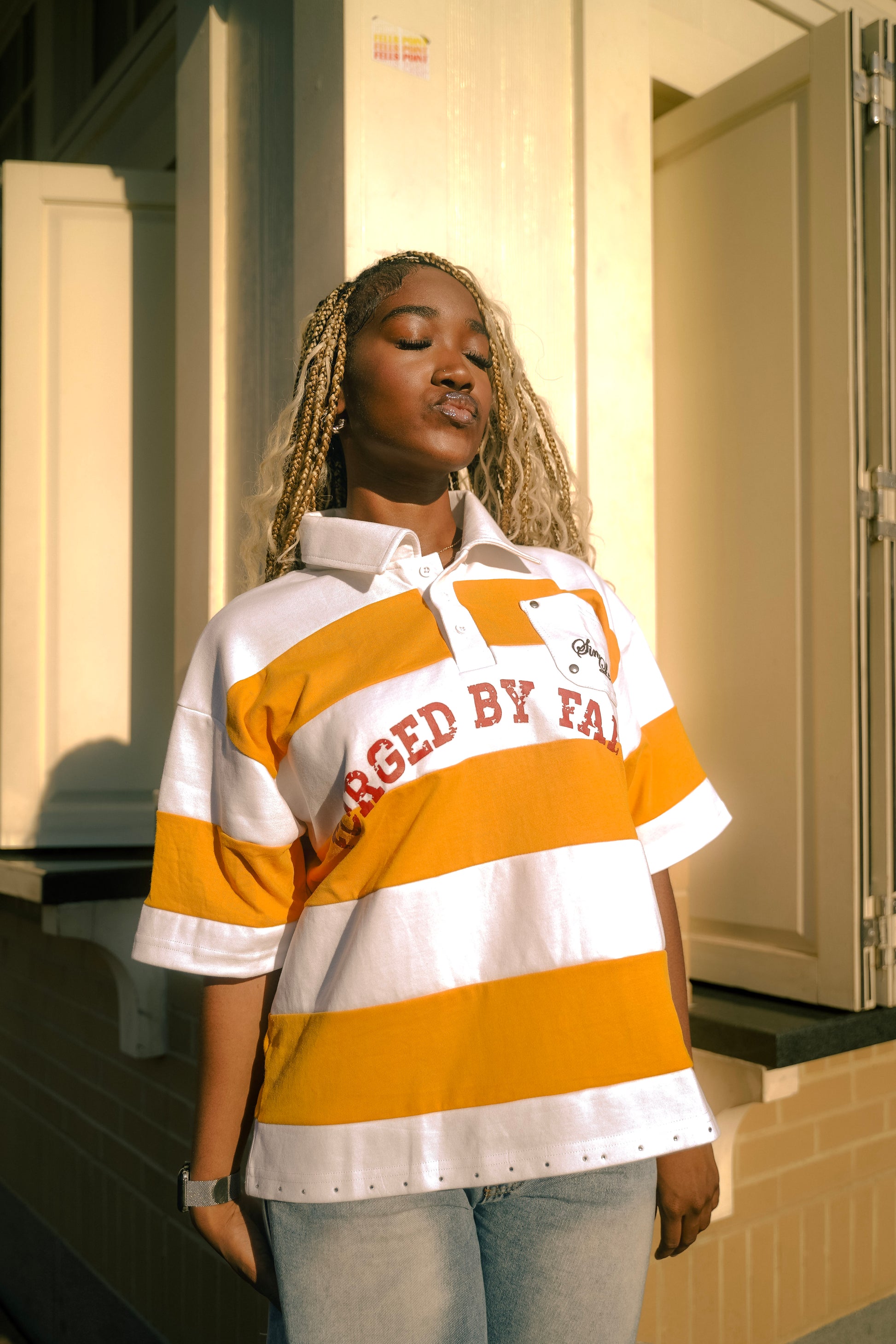 'FORGED BY FAITH' RUGBY - MARIGOLD YELLOW