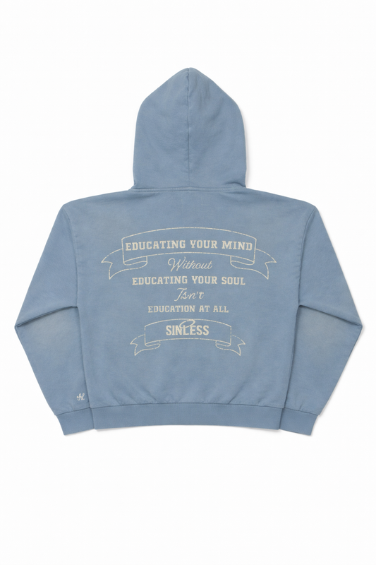 WASHED BLUE BECOMING HOODIE