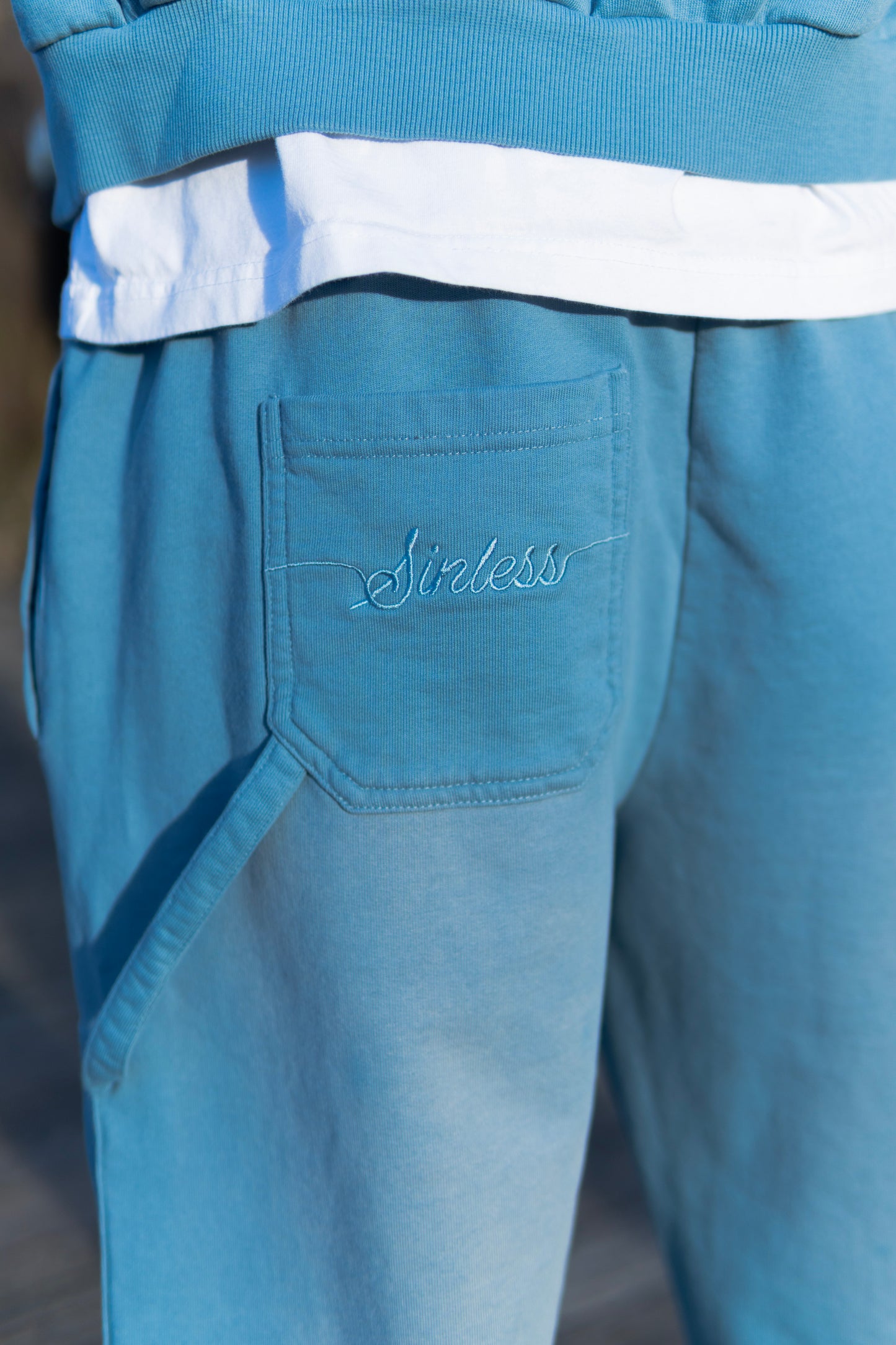 WASHED BLUE BECOMING SWEATPANTS