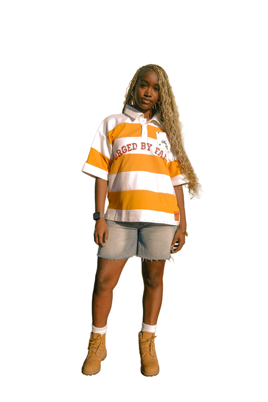 'FORGED BY FAITH' RUGBY - MARIGOLD YELLOW